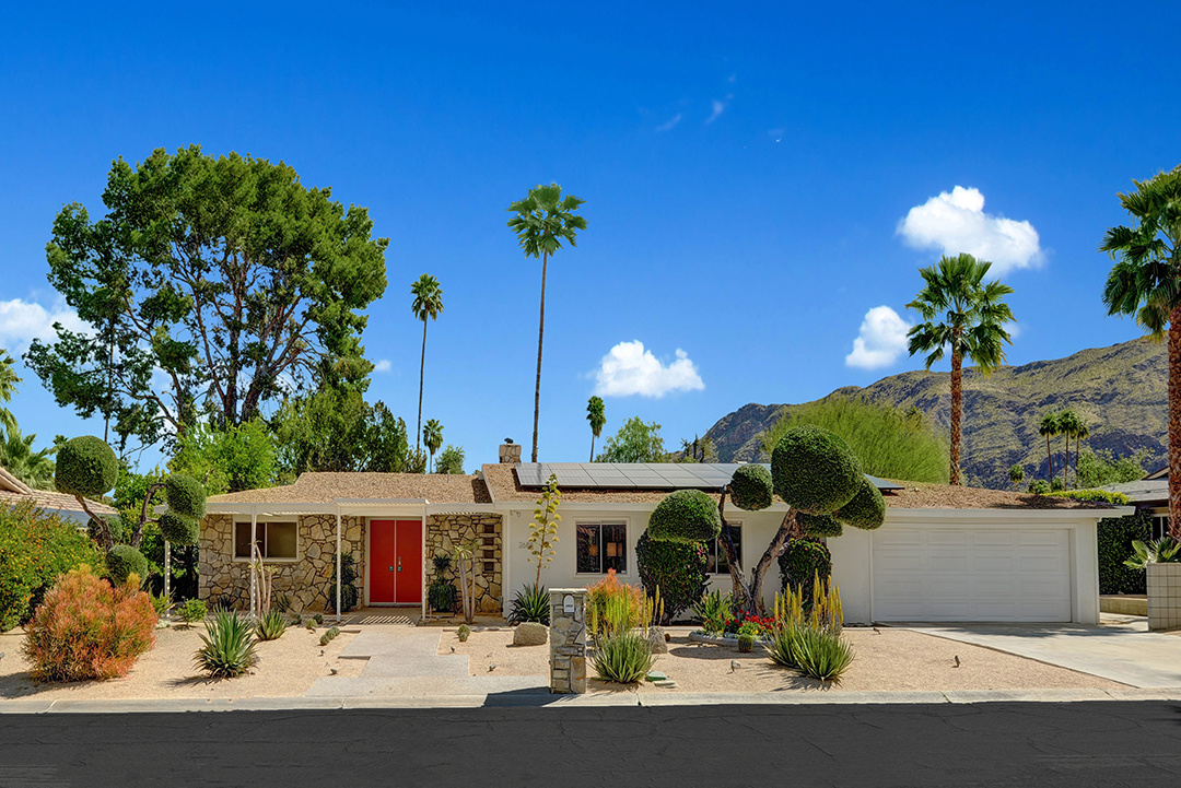 Walt Disneys Technicolor Dream House For Sale In Palm Springs Front Exterior