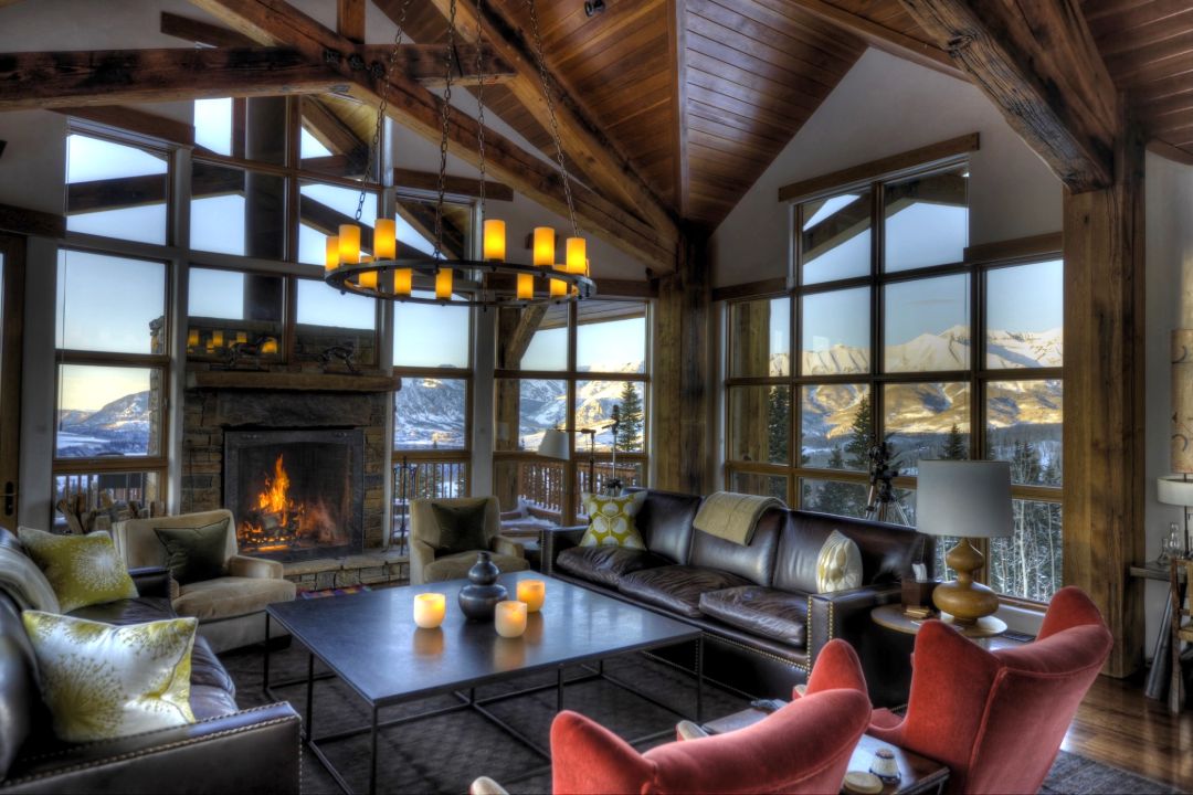 Barry Sonnenfeld Telluride Raspberry Path Estate Living Room