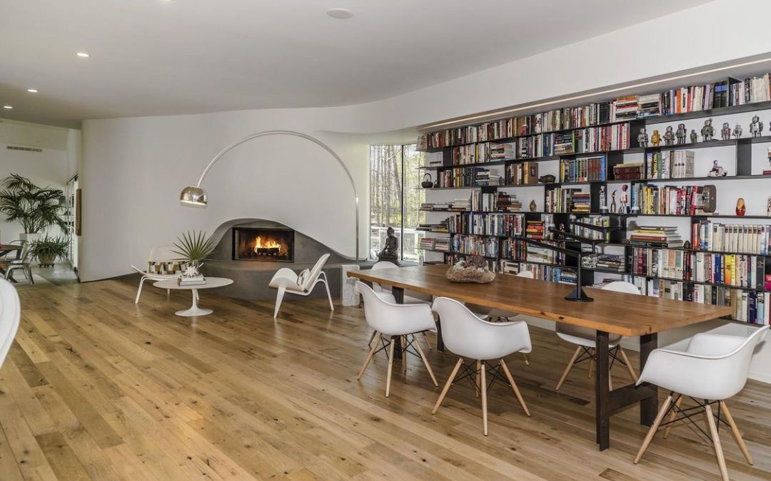 Darien Contemporary Energy Efficient Home Dining Room