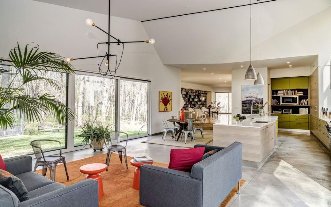 Darien Contemporary Energy Efficient Home Open Floor Plan