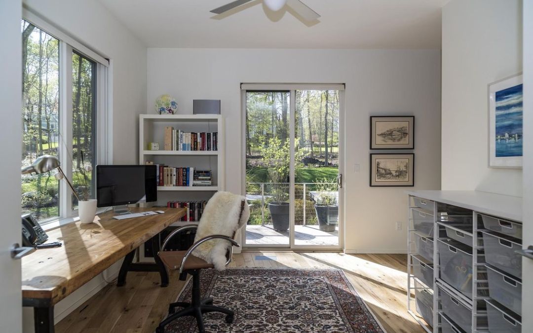 Darien Contemporary Energy Efficient Home Office