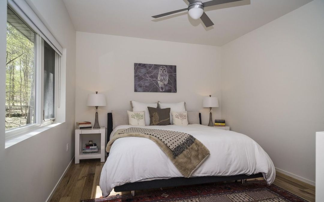 Darien Contemporary Energy Efficient Home Bedroom