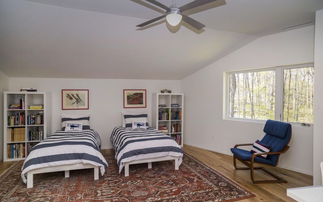 Darien Contemporary Energy Efficient Home Bedroom