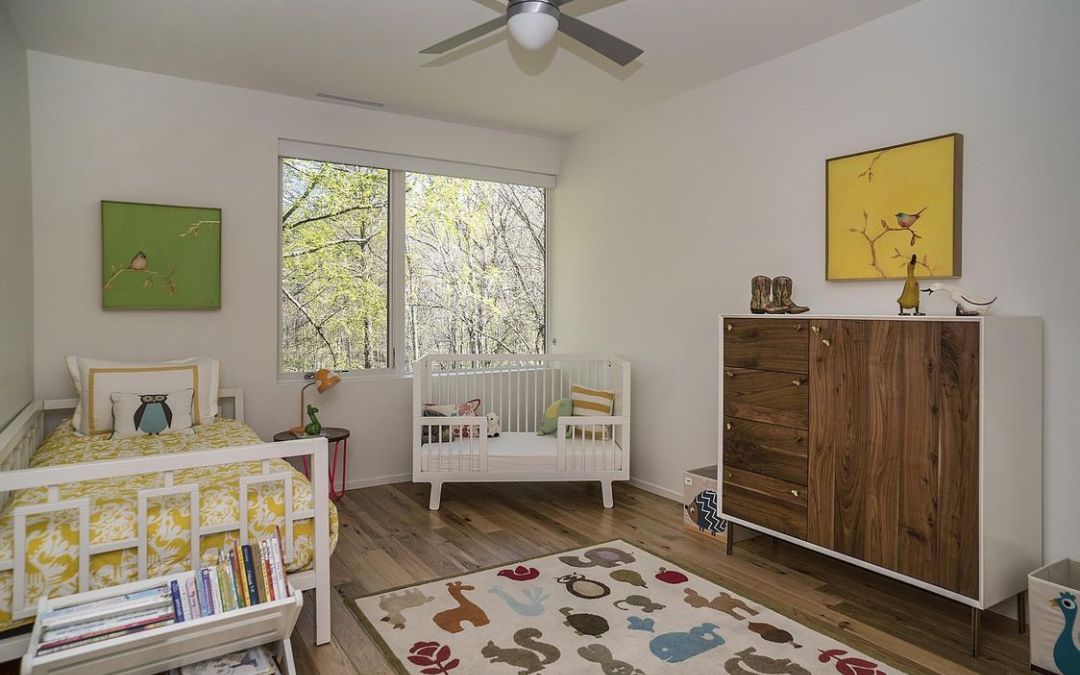 Darien Contemporary Energy Efficient Home Bedroom