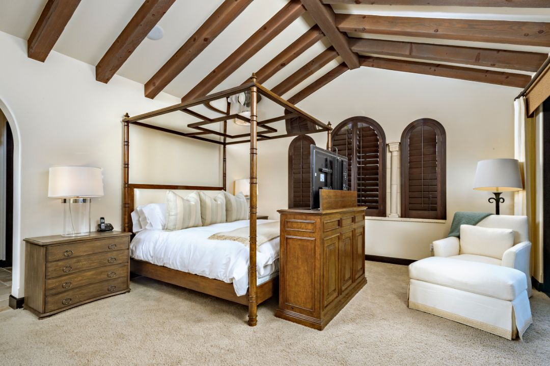Sylvester Stallone La Quinta Master Bedroom Canopy Bed