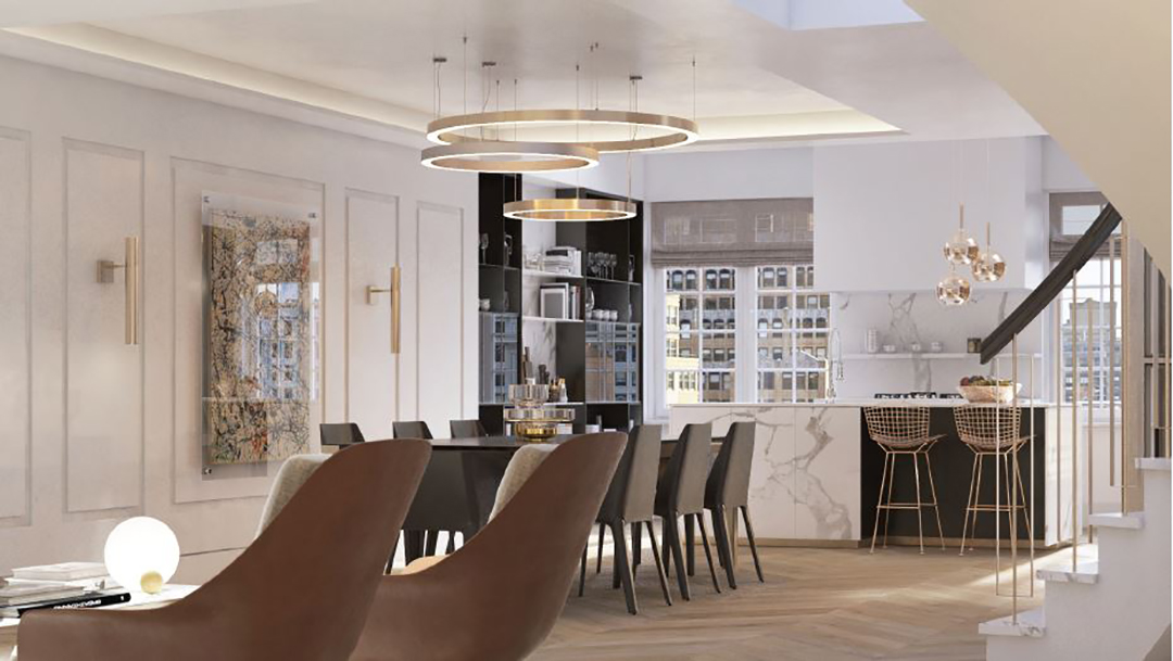 The Police Buildings Dome Clock Tower Penthouse Asks 14 9m Dining