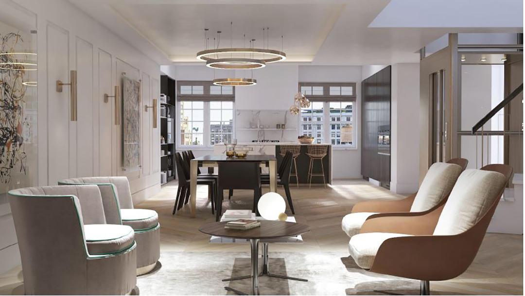 The Police Buildings Dome Clock Tower Penthouse Asks 14 9m Living Area