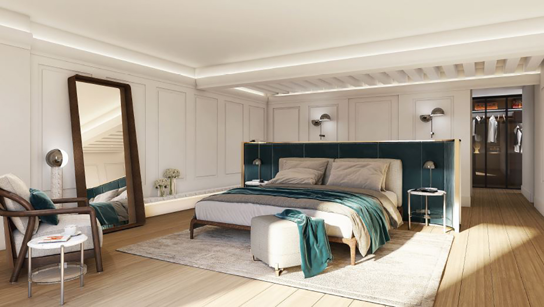 The Police Buildings Dome Clock Tower Penthouse Asks 14 9m Master Bedroom