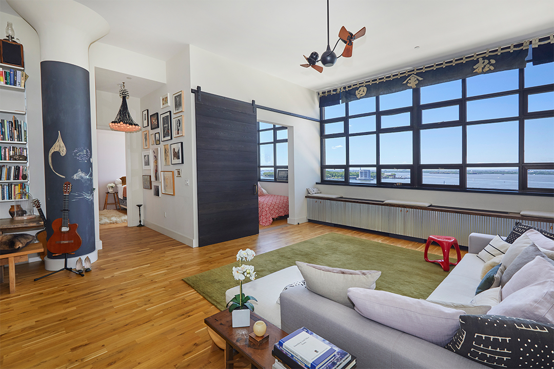 Shalom Harlow Brooklyn Apartment Living Room