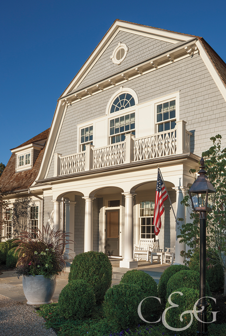 Front porch and balcony