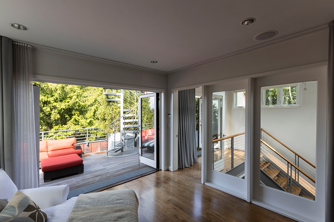 Historic Fire Station Converted Into A Modern Home Lists In Newport Rhode Island Balcony
