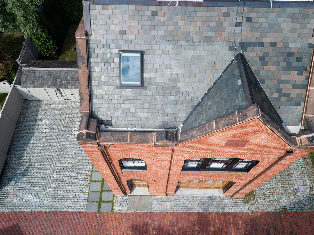 Historic Fire Station Converted Into A Modern Home Lists In Newport Rhode Island Roof
