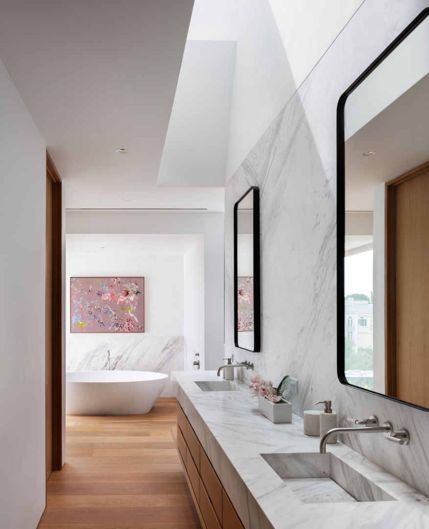 Hollywood Hills Modern Barn Master Bath
