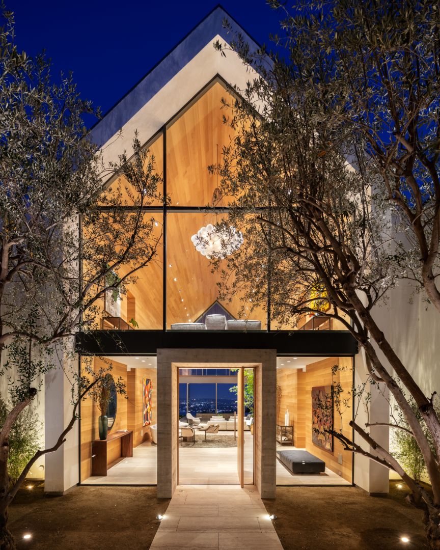 Hollywood Hills Modern Barn Front Door
