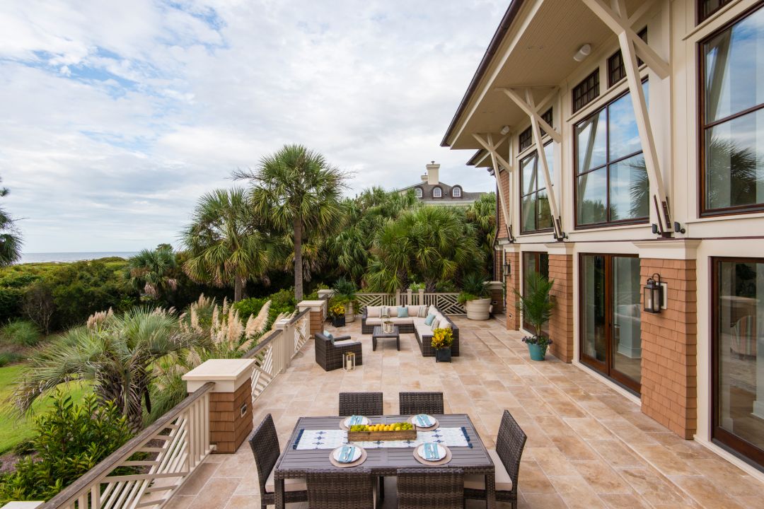 Kiawah Island Oceanfront Shingle Home Balcony