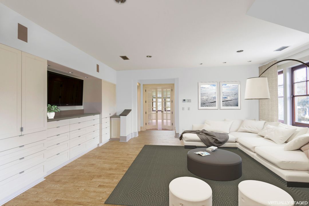 Kiawah Island Oceanfront Shingle Home TV Room
