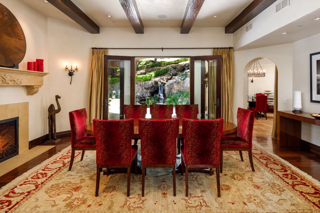 Liam Payne Calabasas Home Dining Room