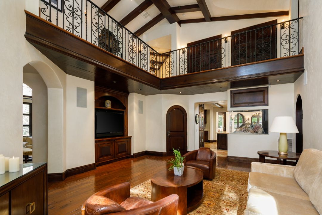 Liam Payne Calabasas Home TV Room