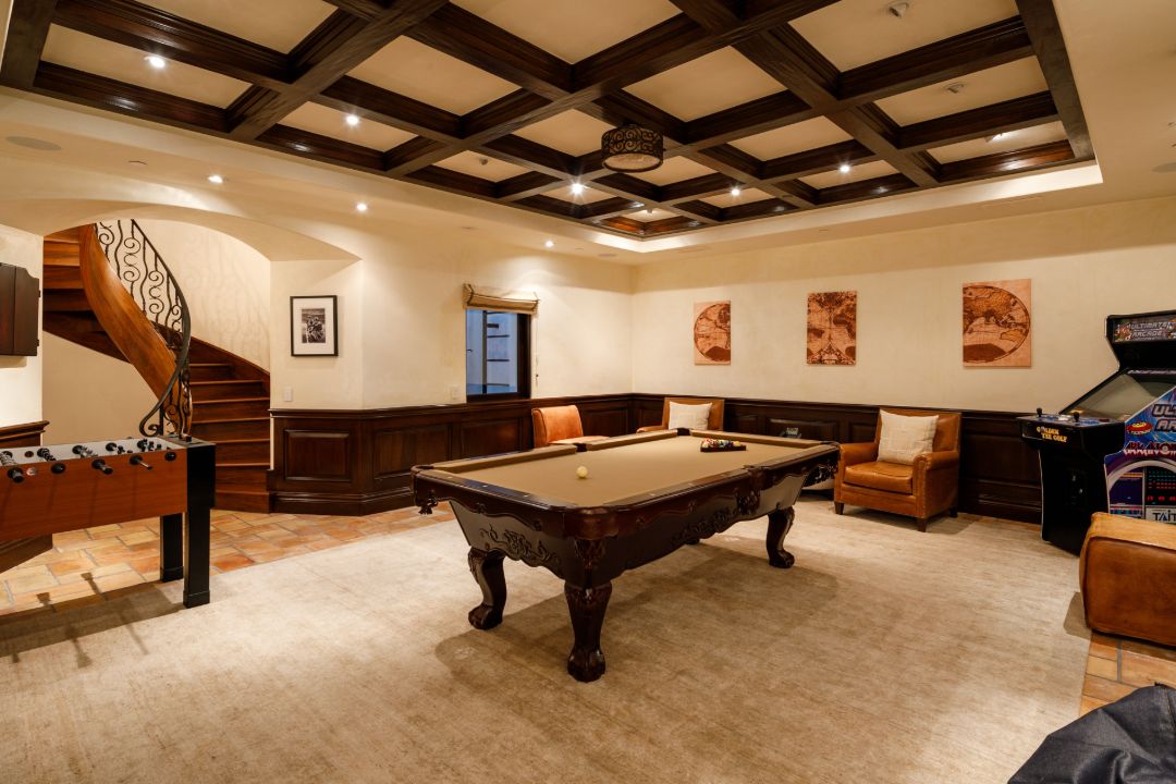 Liam Payne Calabasas Home Game Room