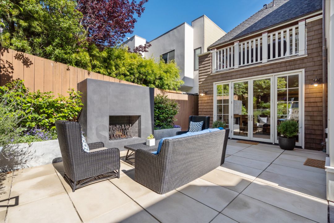 Pacific Heights San Francisco David Armour Outdoor Fireplace
