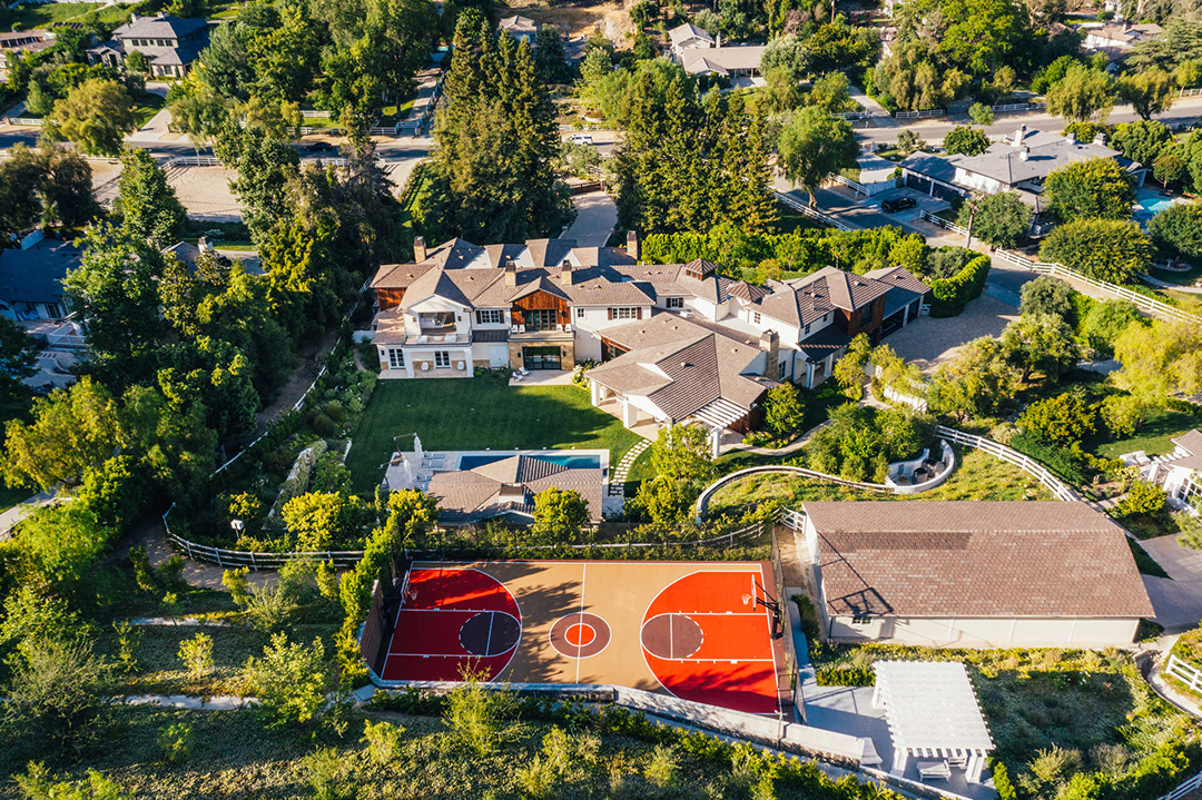 The Weeknds Captivating Hidden Hills Mansion For Sale 25m Aerial B