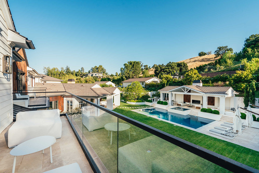 The Weeknds Captivating Hidden Hills Mansion For Sale 25m Balcony