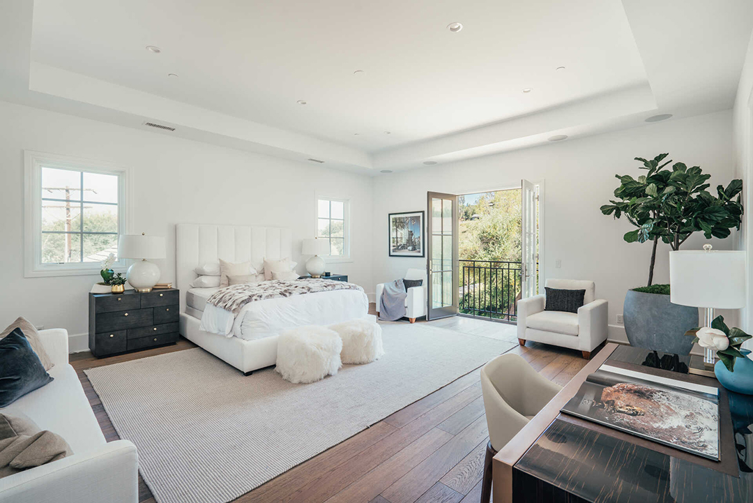 The Weeknds Captivating Hidden Hills Mansion For Sale 25m Bedroom