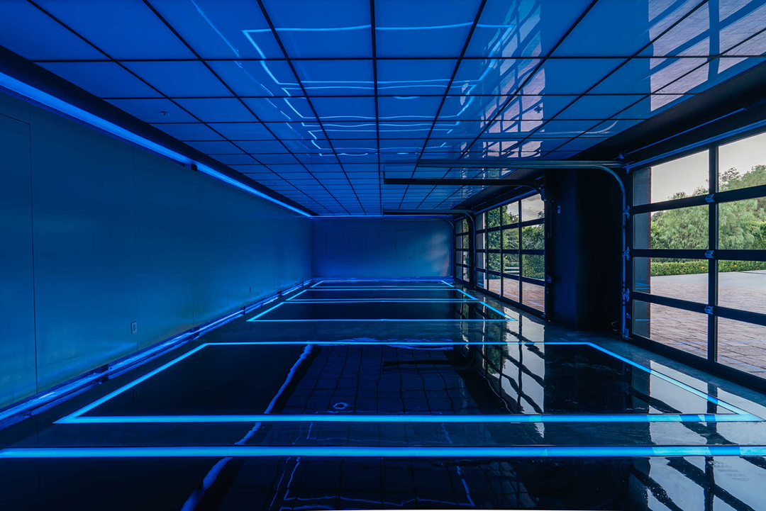 The Weeknds Captivating Hidden Hills Mansion For Sale 25m Garage Lights0b