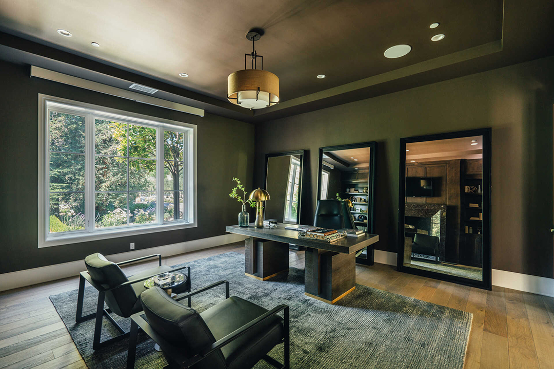 The Weeknds Captivating Hidden Hills Mansion For Sale 25m Office