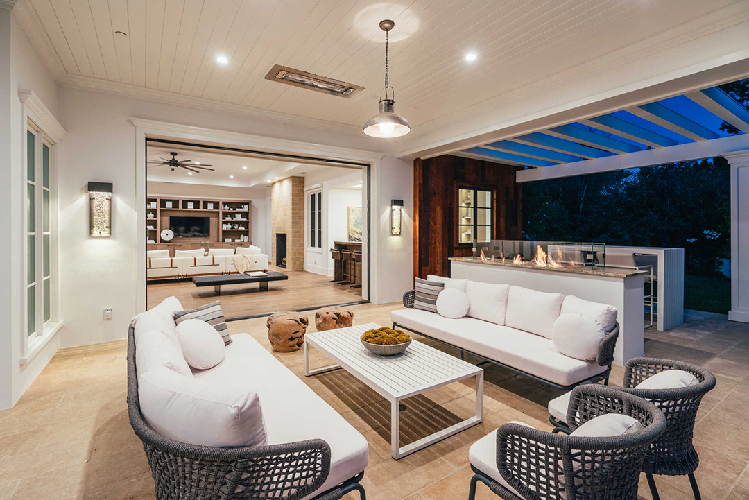 The Weeknds Captivating Hidden Hills Mansion For Sale 25m Patio Night