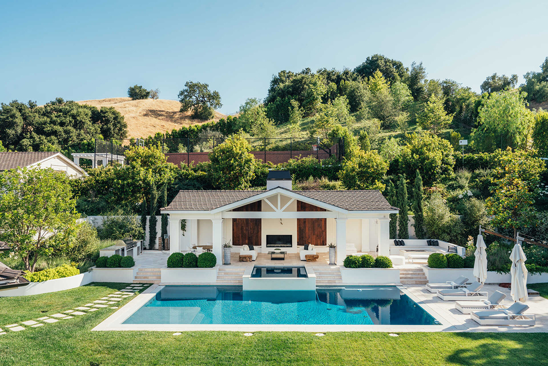 The Weeknds Captivating Hidden Hills Mansion For Sale 25m Pool Cabana