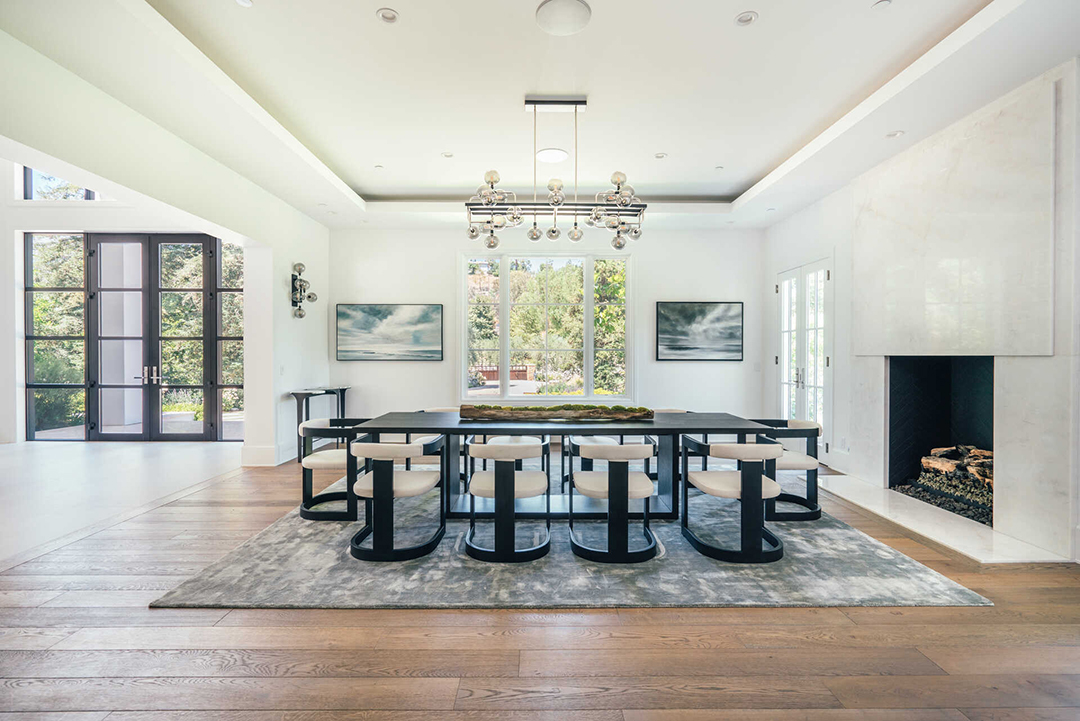 The Weeknds Captivating Hidden Hills Mansion For Sale 25m=dining Room