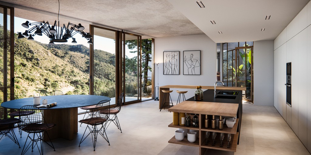 2 2m Modern Oasis Blends Into Nature In The Hills Of Marbella Spain