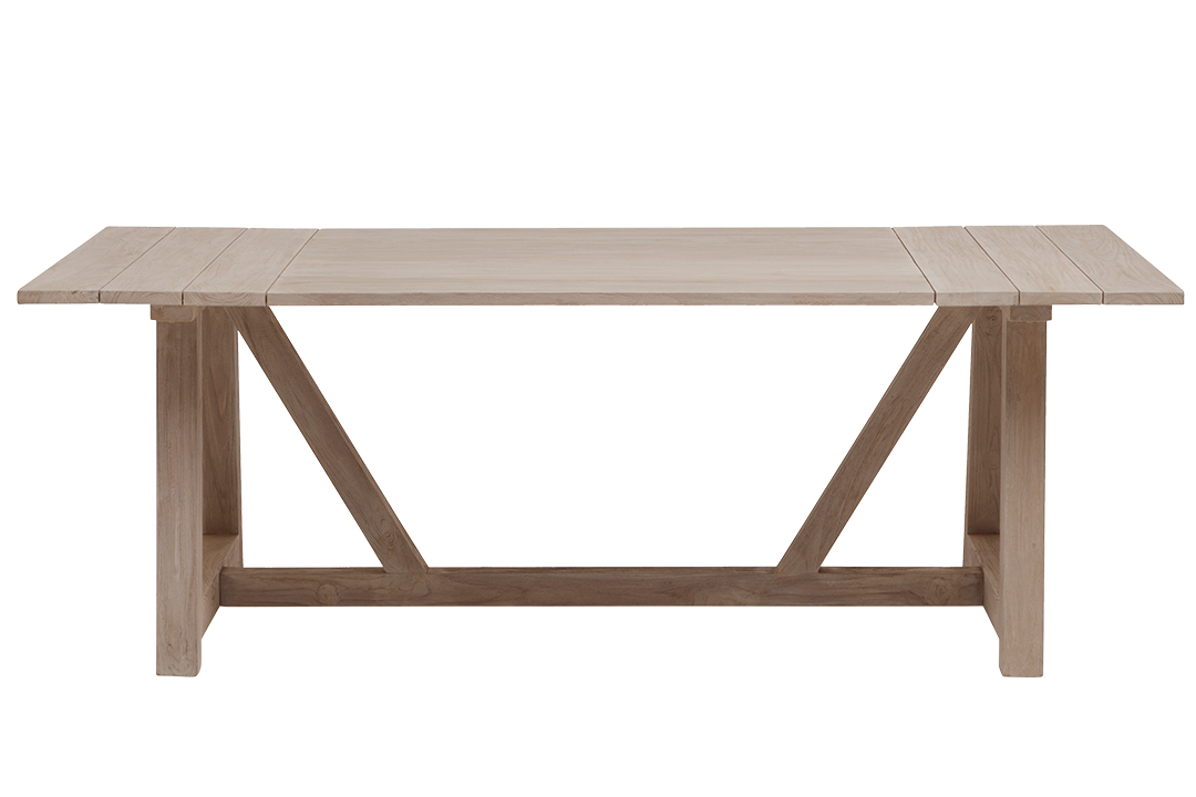 Made Goods' Godal Farmhouse Table With Gray Teak Finish