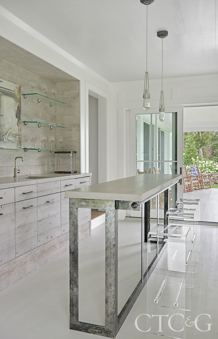 Martha's Vineyard New Construction Bar Area