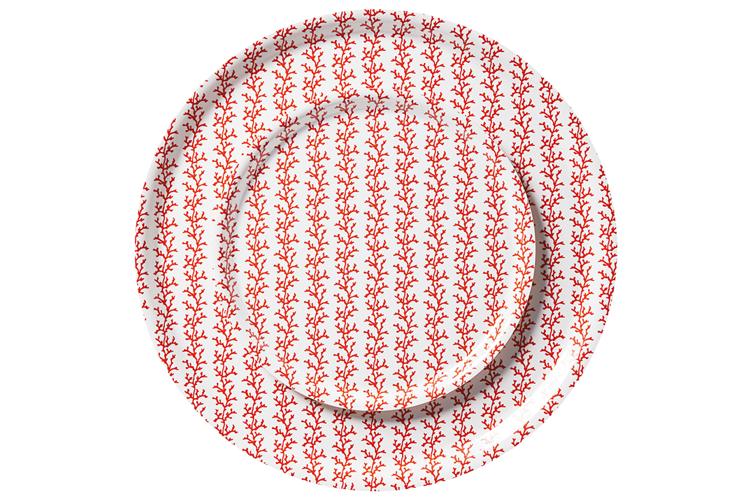 Serena & Lily Beach Bay Round Tray Group Silo