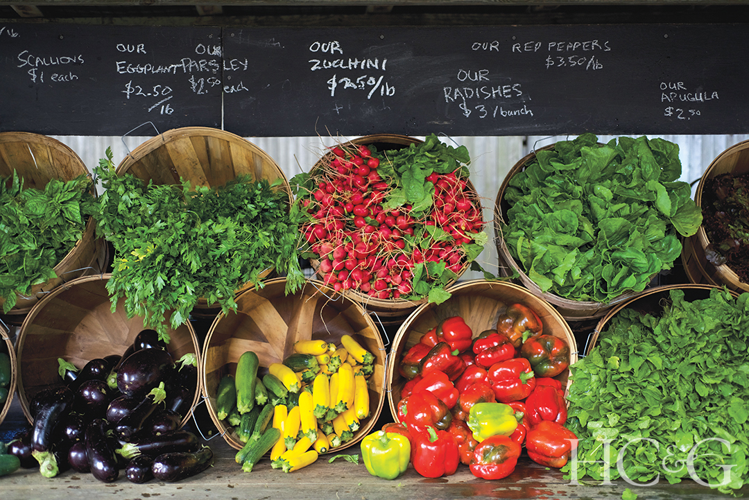 Summer Farmstand With Veggies