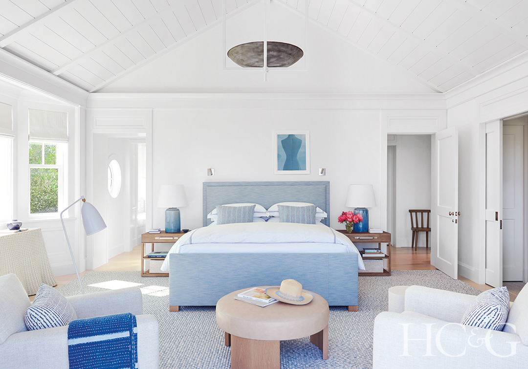 Westhampton Beach Light Blue Master Bedroom