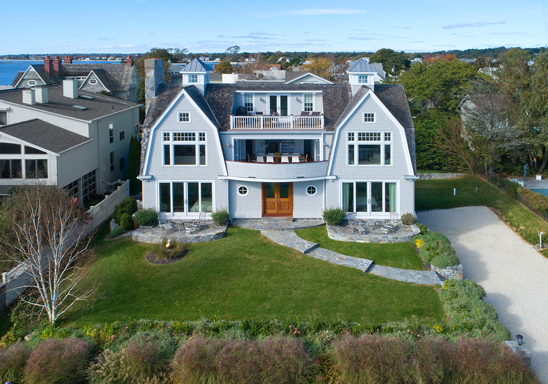 Rent Or Buy This Stunning Nantucket Style Home On Saugatuck Island Facade Aerial