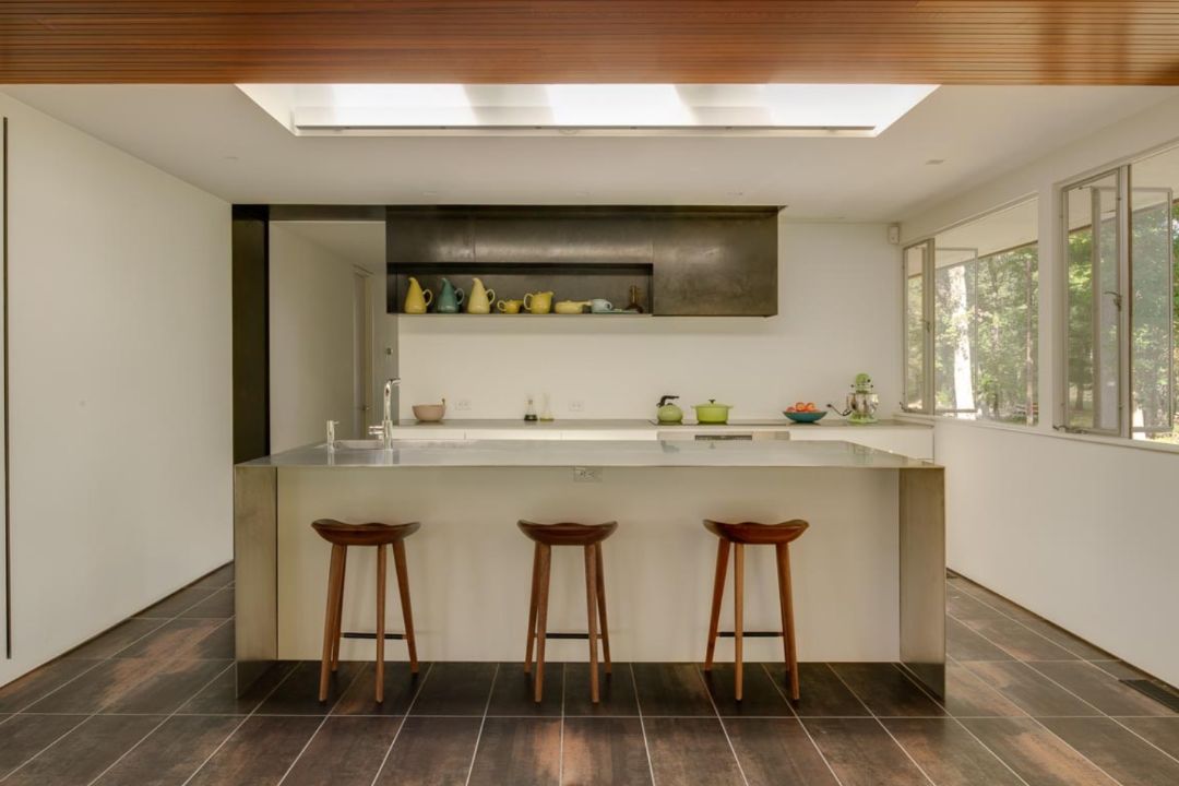 Richard Neutra Glen House Stamford Kitchen Island