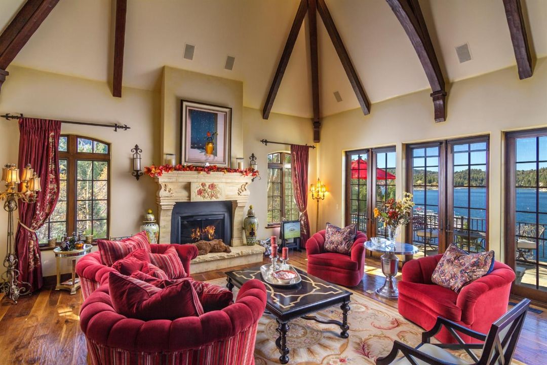 Sammy Hagar Van Halen Lake Arrowhead Home Living Room