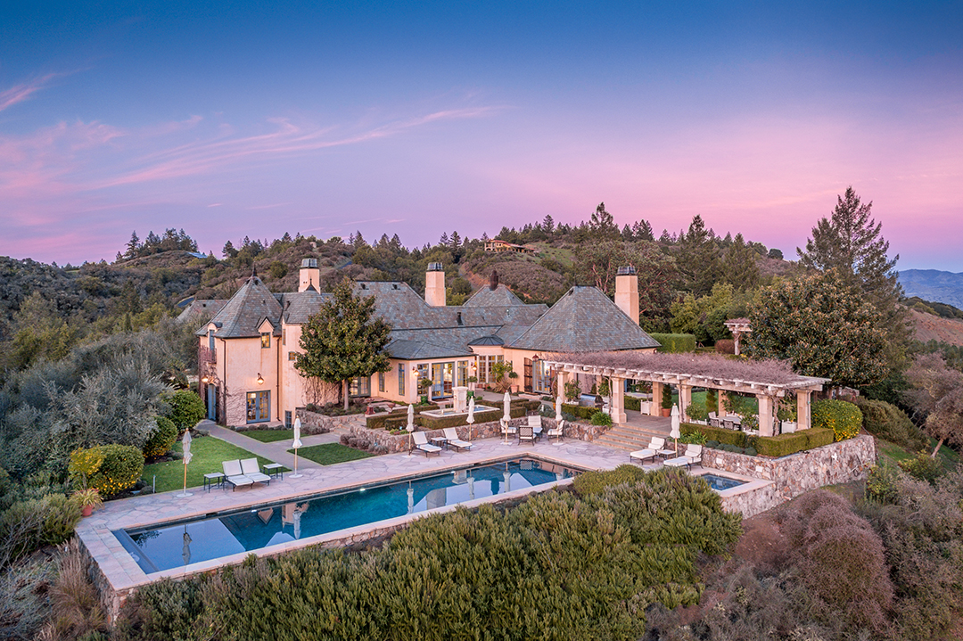 Tour A Dramatic Napa Valley Estate On 47 Acres Asking 7 9m Night Back