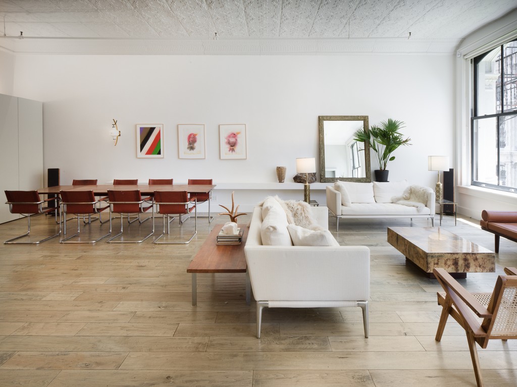 Trendy Full Floor Loft In A 19th Century Tribeca Building Lists For 5 45m Living Room