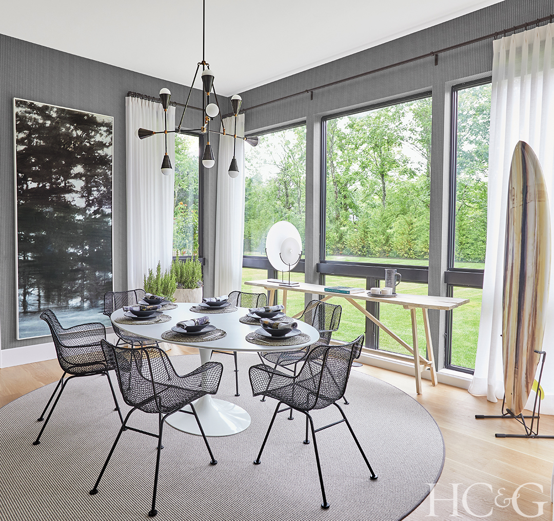 Holiday House Hamptons Elizabeth Dow Breakfast Room