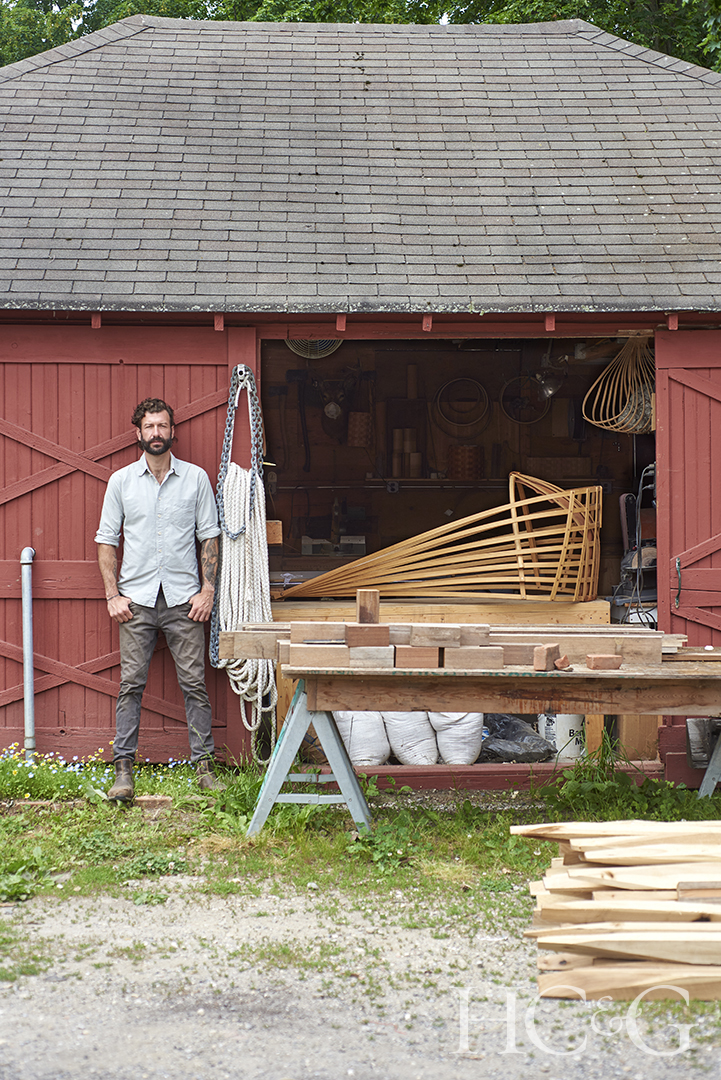 Michael Javidi Portrait With Le Nid Chair