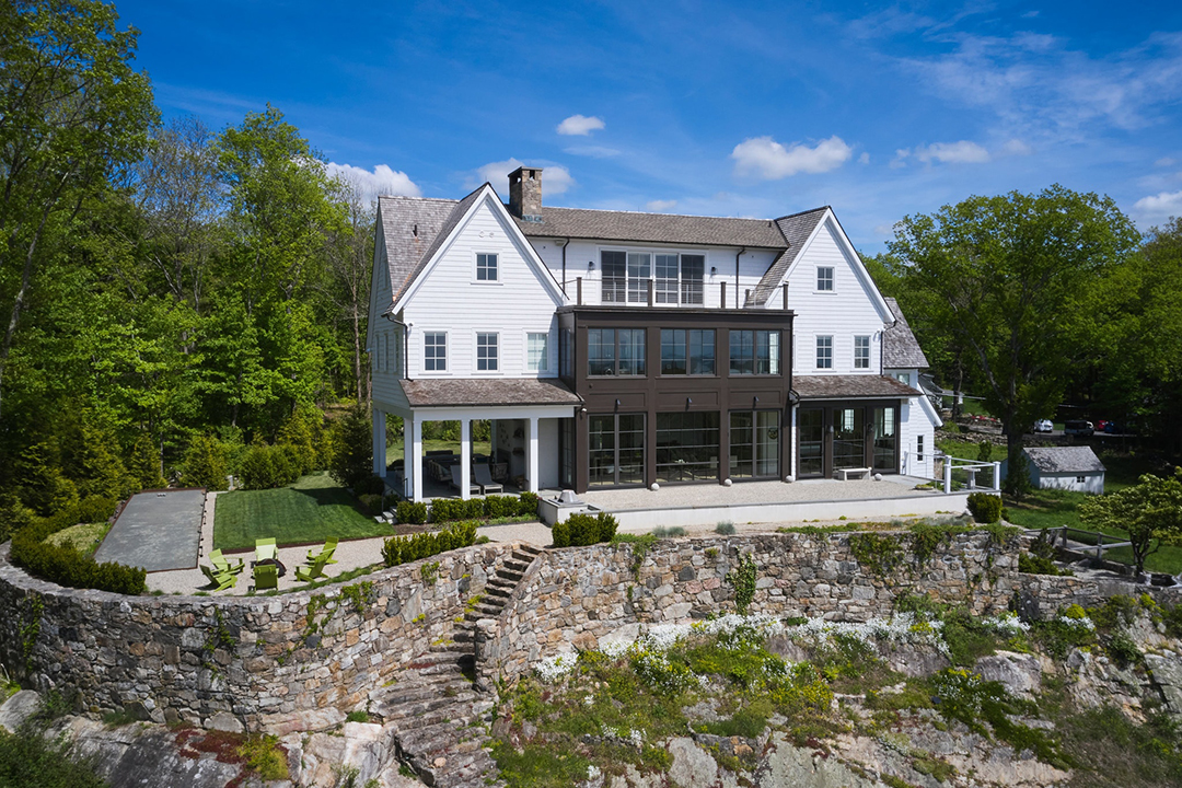 Architect Vincent Falotico Of Brooks Falotico Lists Modern Farmhouse Ridgefield Home Exterior