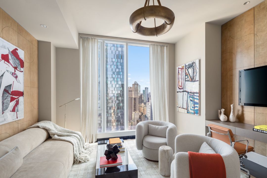 Central Park Worlds Tallest Condo Sitting Room