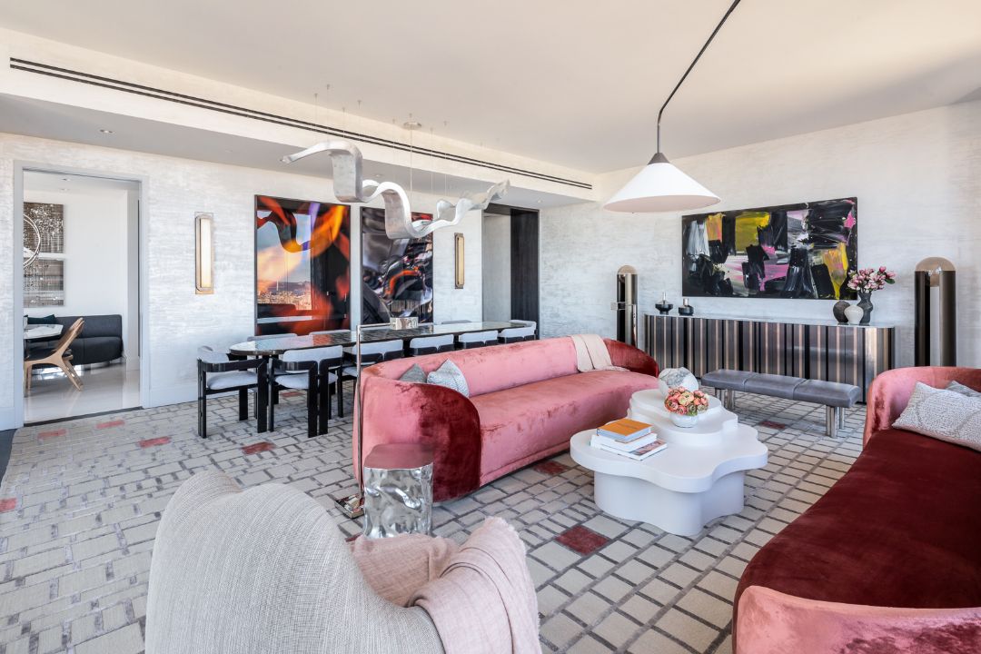 Central Park Worlds Tallest Condo Living Room