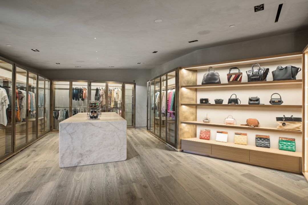 John Legend Chrissy Teigen Beverly Hills Home Walk-in Closet