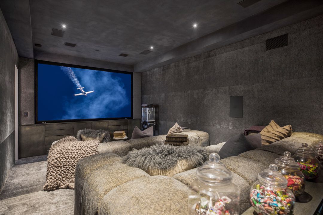 John Legend Chrissy Teigen Beverly Hills Home Theater